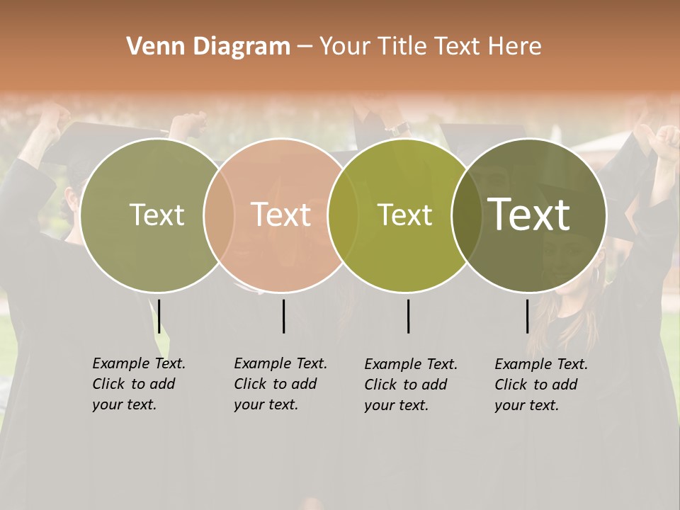 Happy Graduation Student Full Of Success Outdoors PowerPoint Template