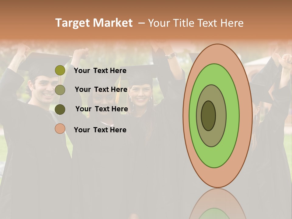 Happy Graduation Student Full Of Success Outdoors PowerPoint Template