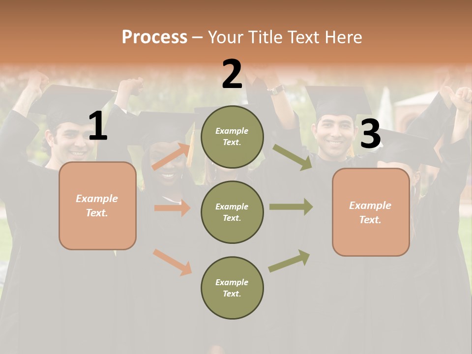 Happy Graduation Student Full Of Success Outdoors PowerPoint Template