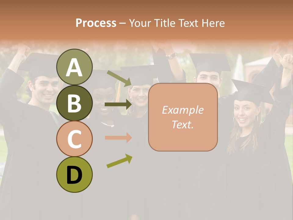 Happy Graduation Student Full Of Success Outdoors PowerPoint Template