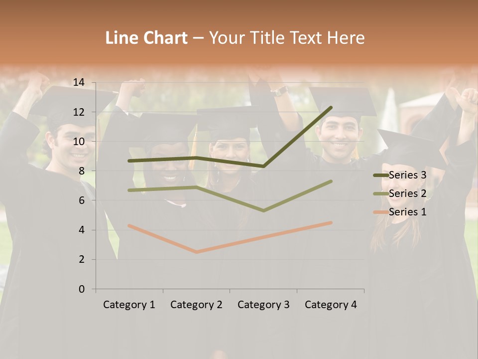 Happy Graduation Student Full Of Success Outdoors PowerPoint Template