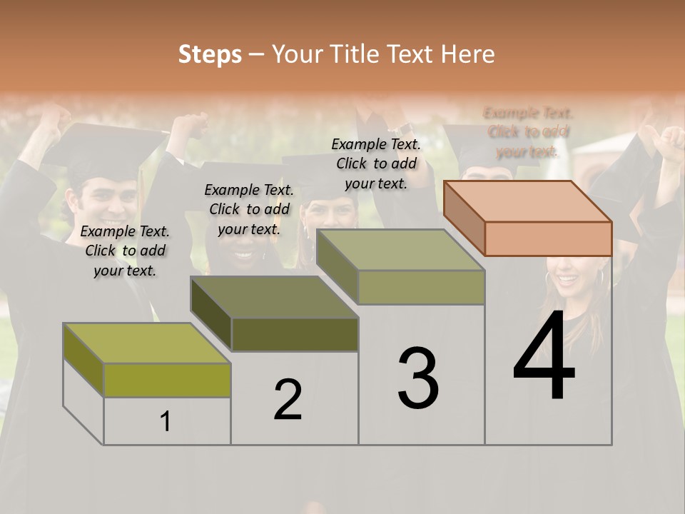 Happy Graduation Student Full Of Success Outdoors PowerPoint Template