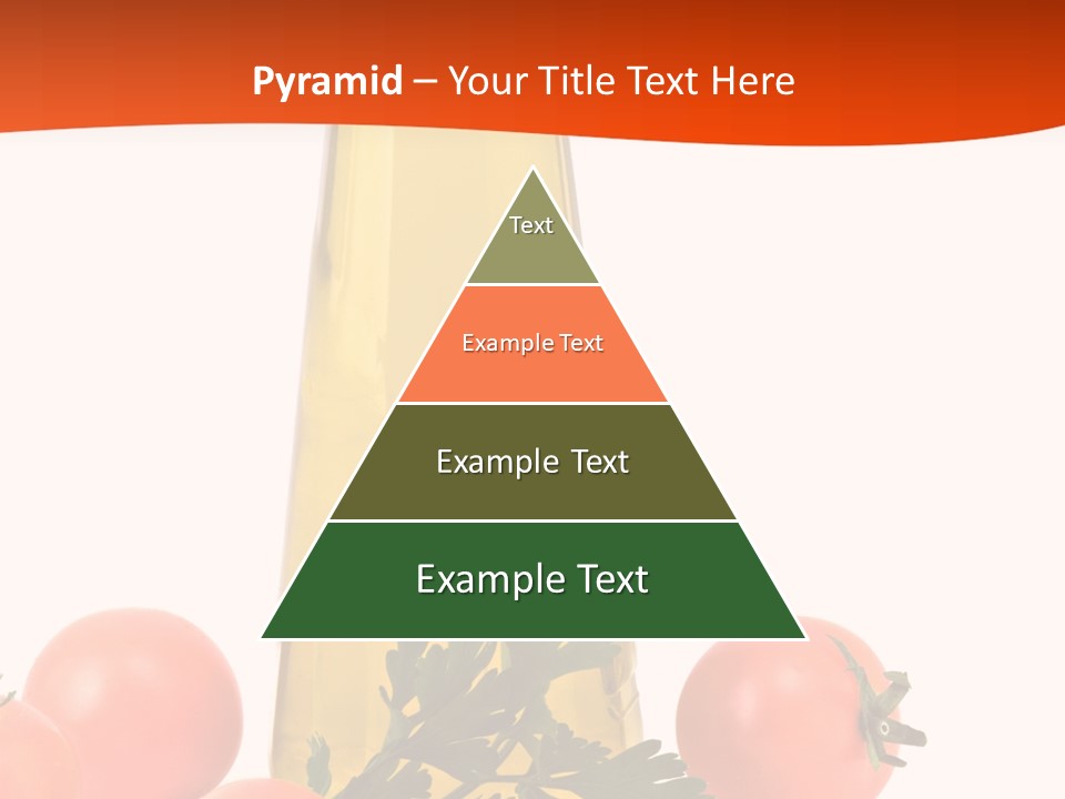 Bottle Of Olive Oil, Tomatoes, And Leaf Of Parsley Ready For Salad PowerPoint Template