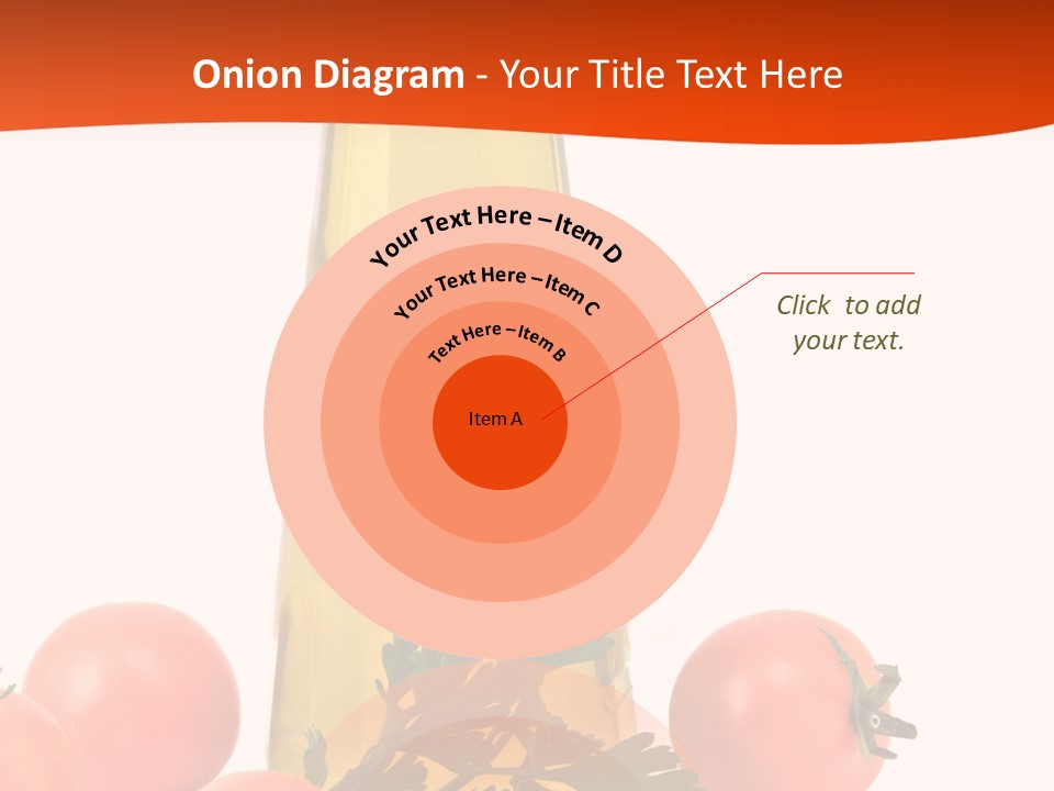 Bottle Of Olive Oil, Tomatoes, And Leaf Of Parsley Ready For Salad PowerPoint Template