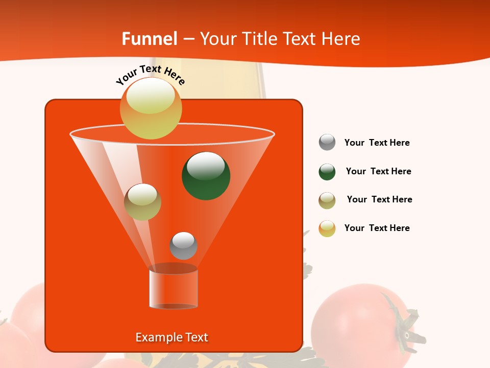 Bottle Of Olive Oil, Tomatoes, And Leaf Of Parsley Ready For Salad PowerPoint Template