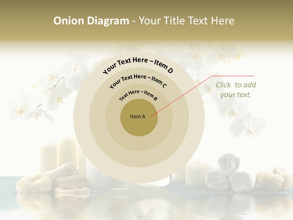 Essential Body Massage Oils In Bottles For Body Care With Reflection PowerPoint Template