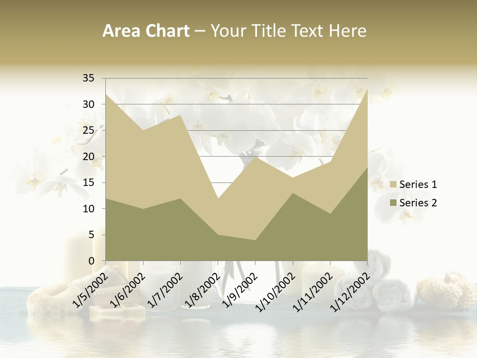 Essential Body Massage Oils In Bottles For Body Care With Reflection PowerPoint Template