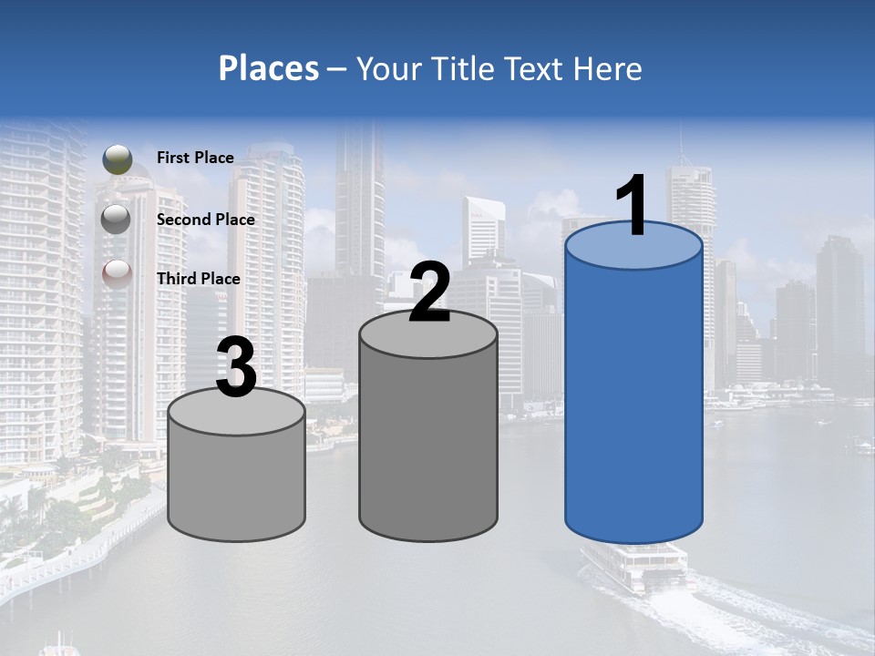 Queensland Capital City Brisbane In Australia, Cbd, Riverside PowerPoint Template