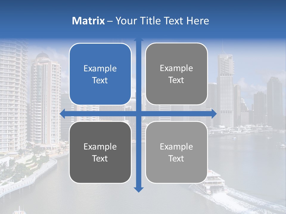 Queensland Capital City Brisbane In Australia, Cbd, Riverside PowerPoint Template