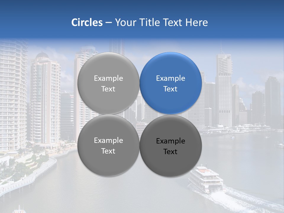Queensland Capital City Brisbane In Australia, Cbd, Riverside PowerPoint Template