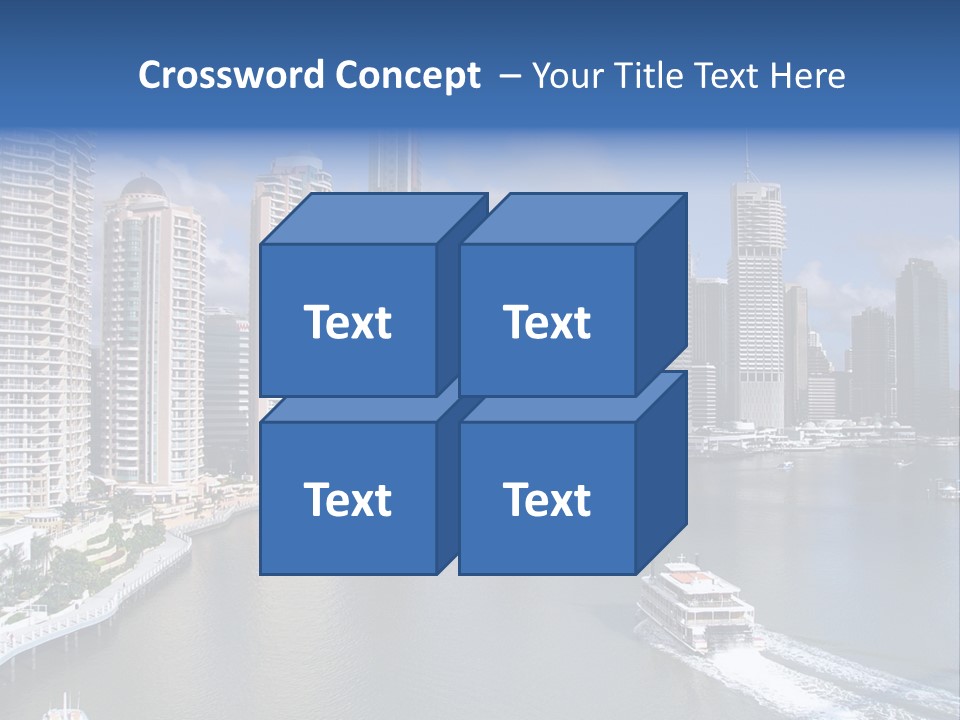Queensland Capital City Brisbane In Australia, Cbd, Riverside PowerPoint Template