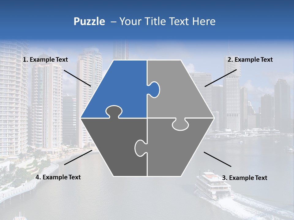Queensland Capital City Brisbane In Australia, Cbd, Riverside PowerPoint Template