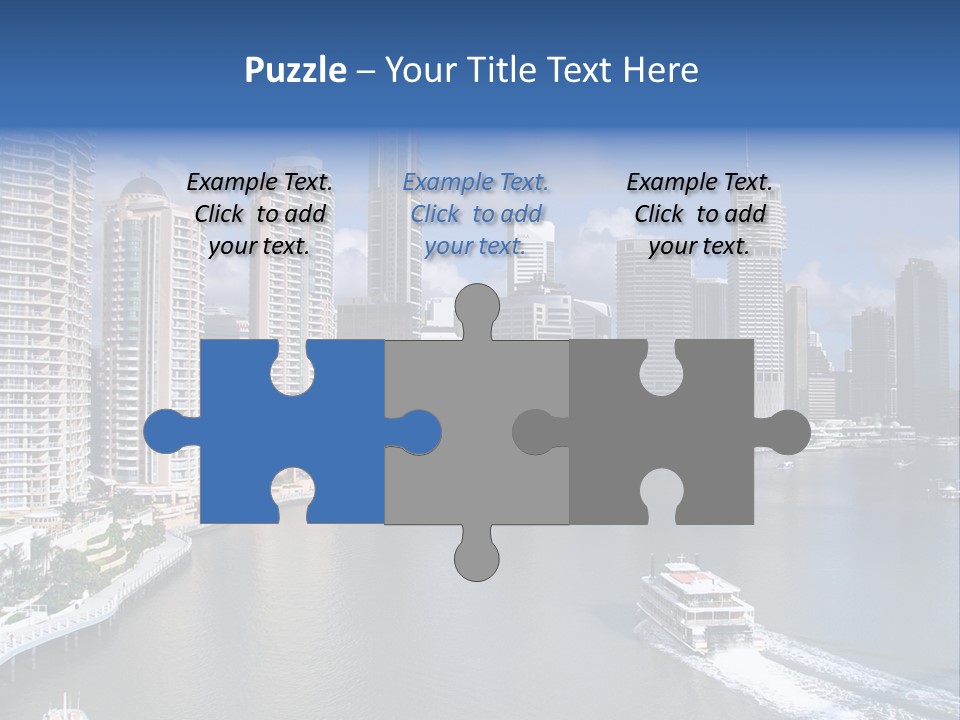 Queensland Capital City Brisbane In Australia, Cbd, Riverside PowerPoint Template