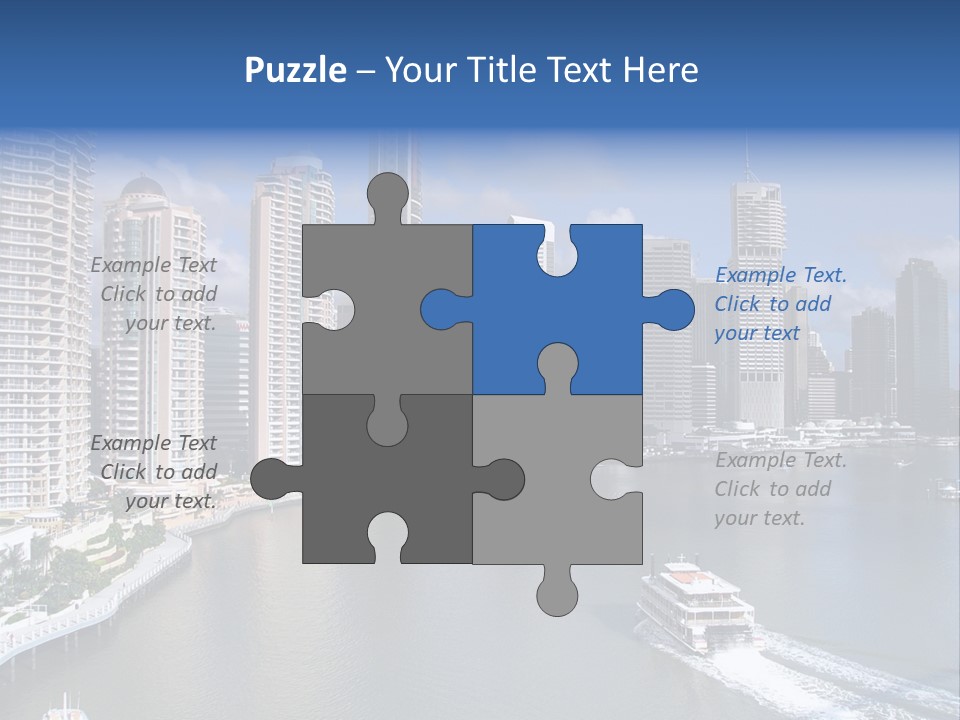 Queensland Capital City Brisbane In Australia, Cbd, Riverside PowerPoint Template