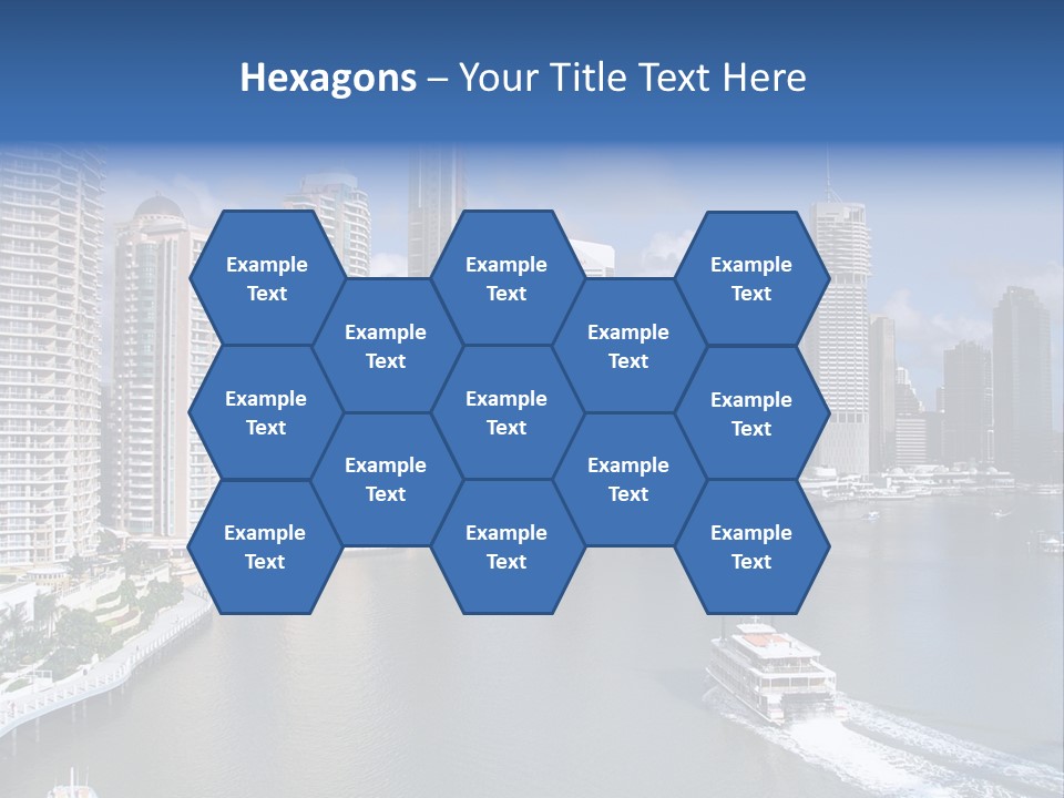 Queensland Capital City Brisbane In Australia, Cbd, Riverside PowerPoint Template