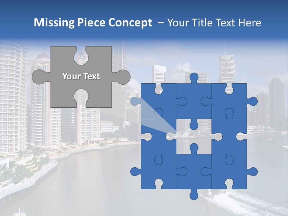 Queensland Capital City Brisbane In Australia, Cbd, Riverside PowerPoint Template