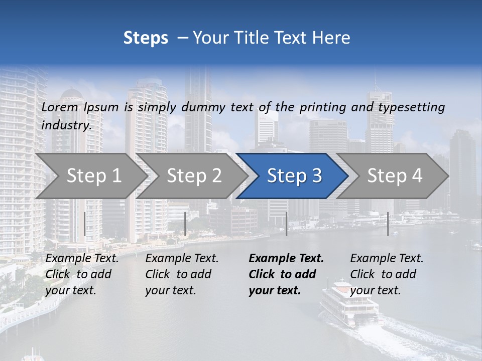 Queensland Capital City Brisbane In Australia, Cbd, Riverside PowerPoint Template