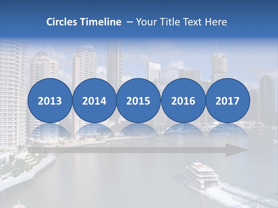 Queensland Capital City Brisbane In Australia, Cbd, Riverside PowerPoint Template