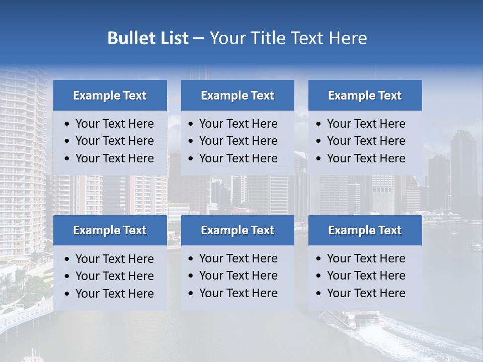 Queensland Capital City Brisbane In Australia, Cbd, Riverside PowerPoint Template