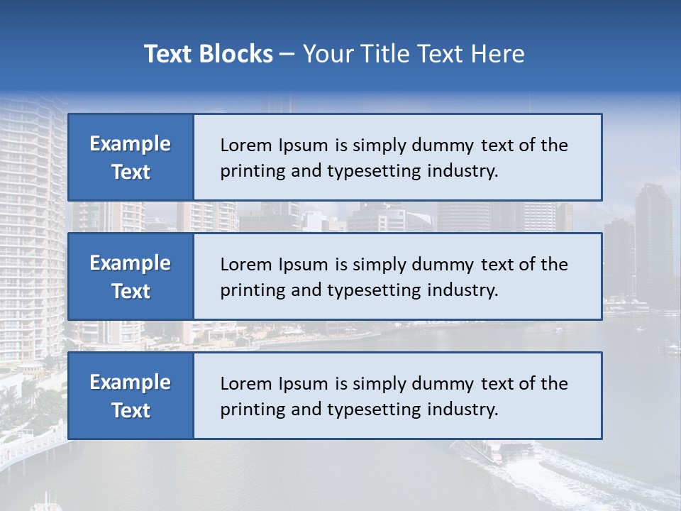 Queensland Capital City Brisbane In Australia, Cbd, Riverside PowerPoint Template