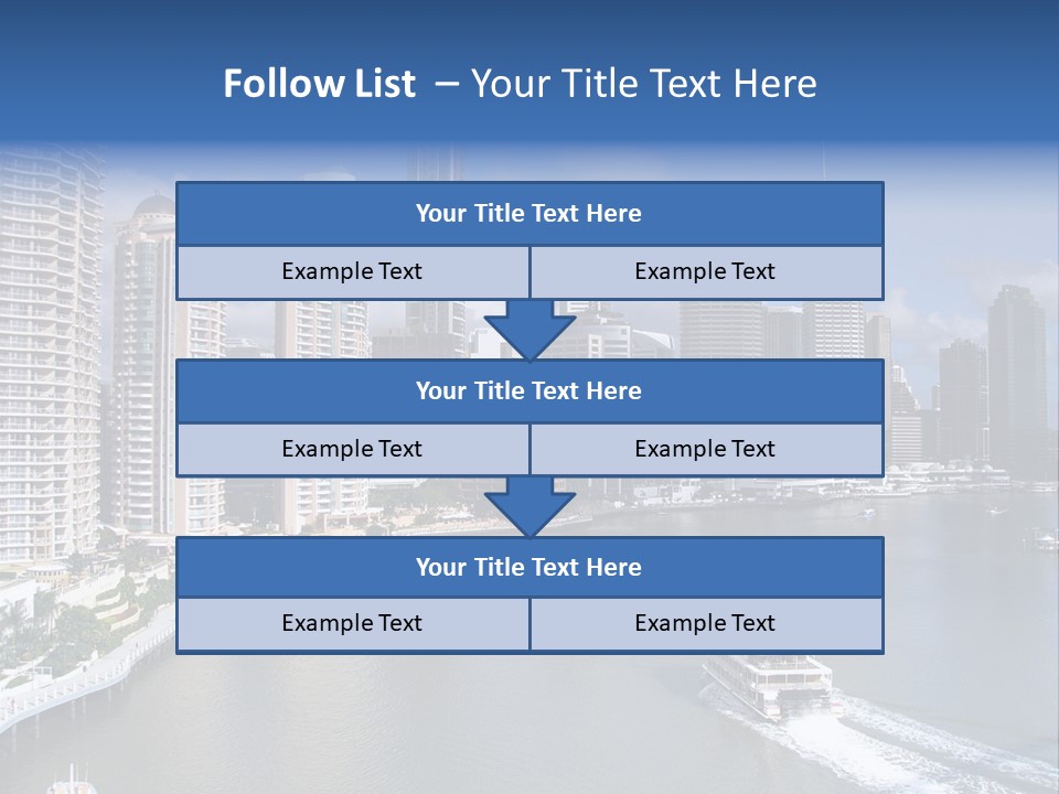 Queensland Capital City Brisbane In Australia, Cbd, Riverside PowerPoint Template