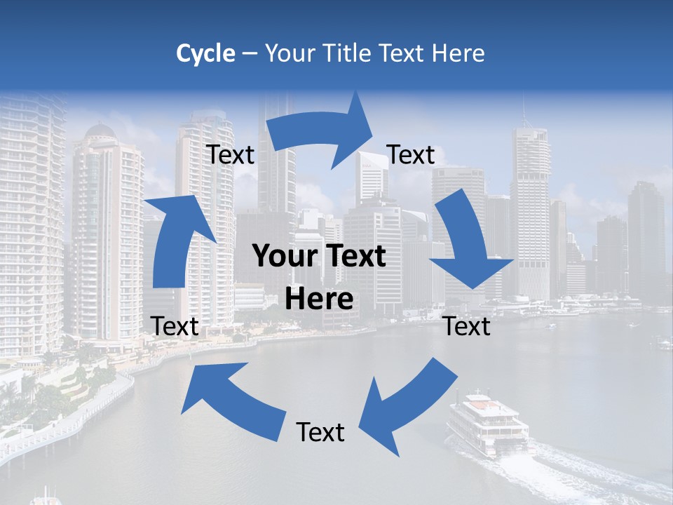 Queensland Capital City Brisbane In Australia, Cbd, Riverside PowerPoint Template