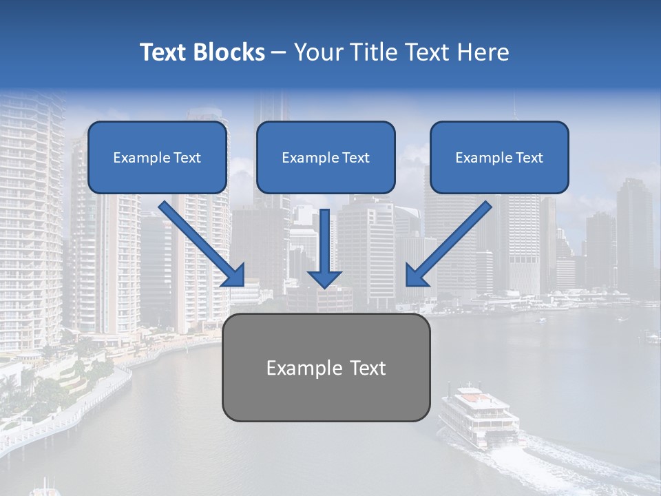 Queensland Capital City Brisbane In Australia, Cbd, Riverside PowerPoint Template