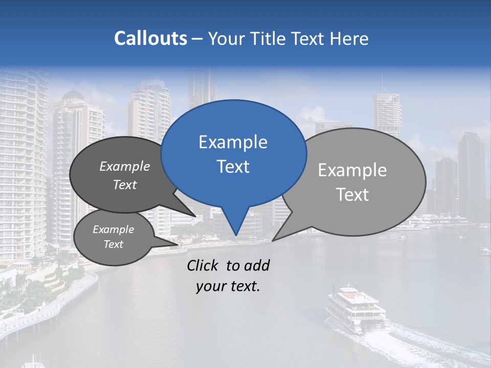 Queensland Capital City Brisbane In Australia, Cbd, Riverside PowerPoint Template