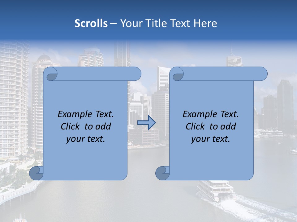 Queensland Capital City Brisbane In Australia, Cbd, Riverside PowerPoint Template