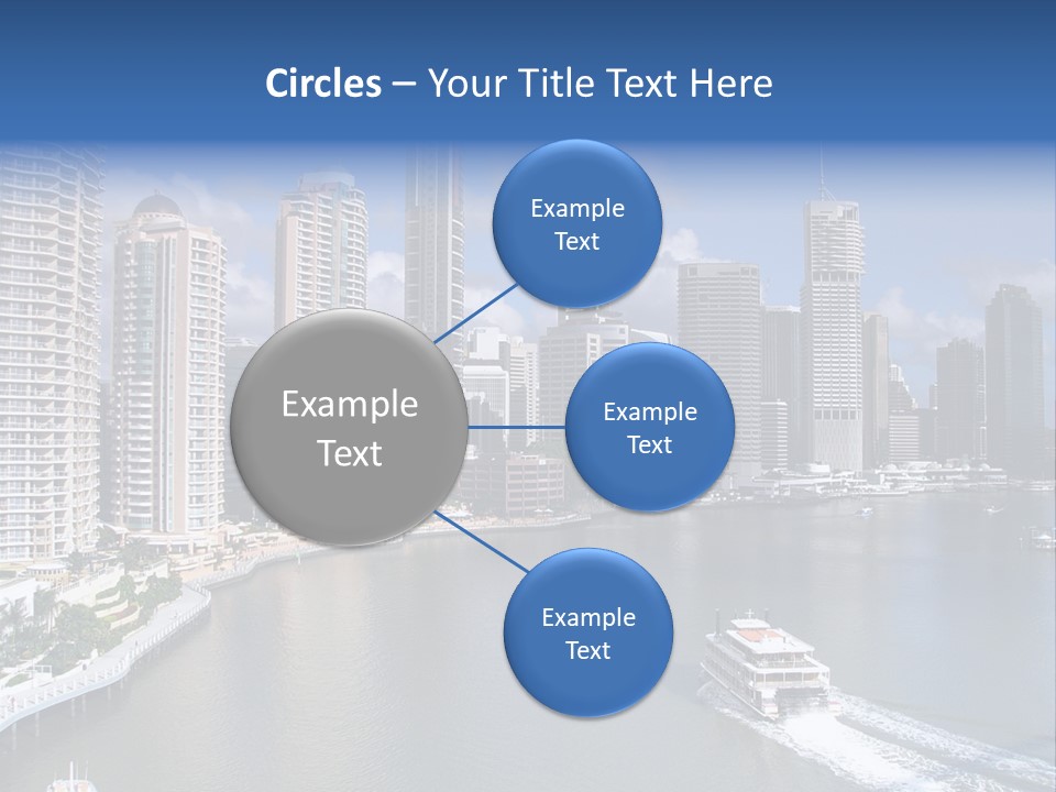 Queensland Capital City Brisbane In Australia, Cbd, Riverside PowerPoint Template