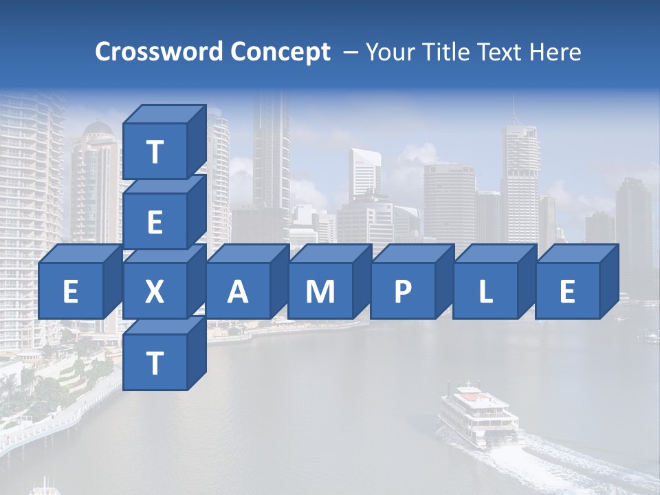 Queensland Capital City Brisbane In Australia, Cbd, Riverside PowerPoint Template