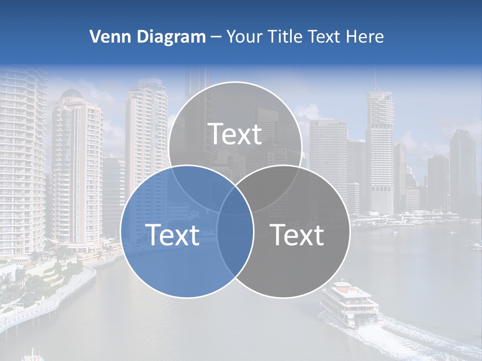 Queensland Capital City Brisbane In Australia, Cbd, Riverside PowerPoint Template