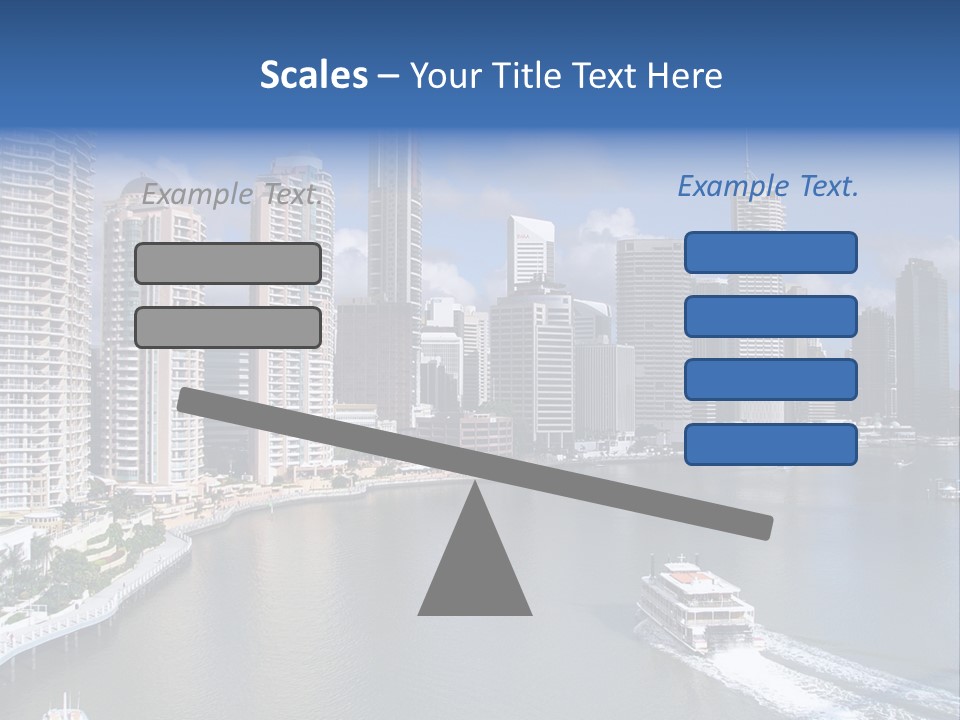 Queensland Capital City Brisbane In Australia, Cbd, Riverside PowerPoint Template