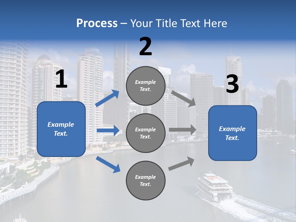 Queensland Capital City Brisbane In Australia, Cbd, Riverside PowerPoint Template