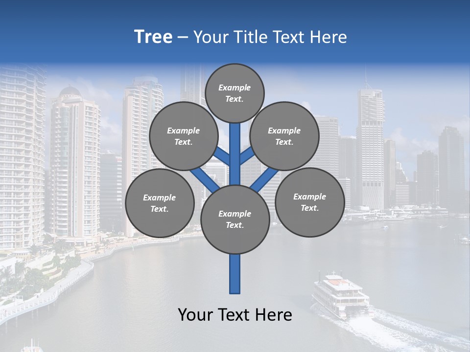 Queensland Capital City Brisbane In Australia, Cbd, Riverside PowerPoint Template