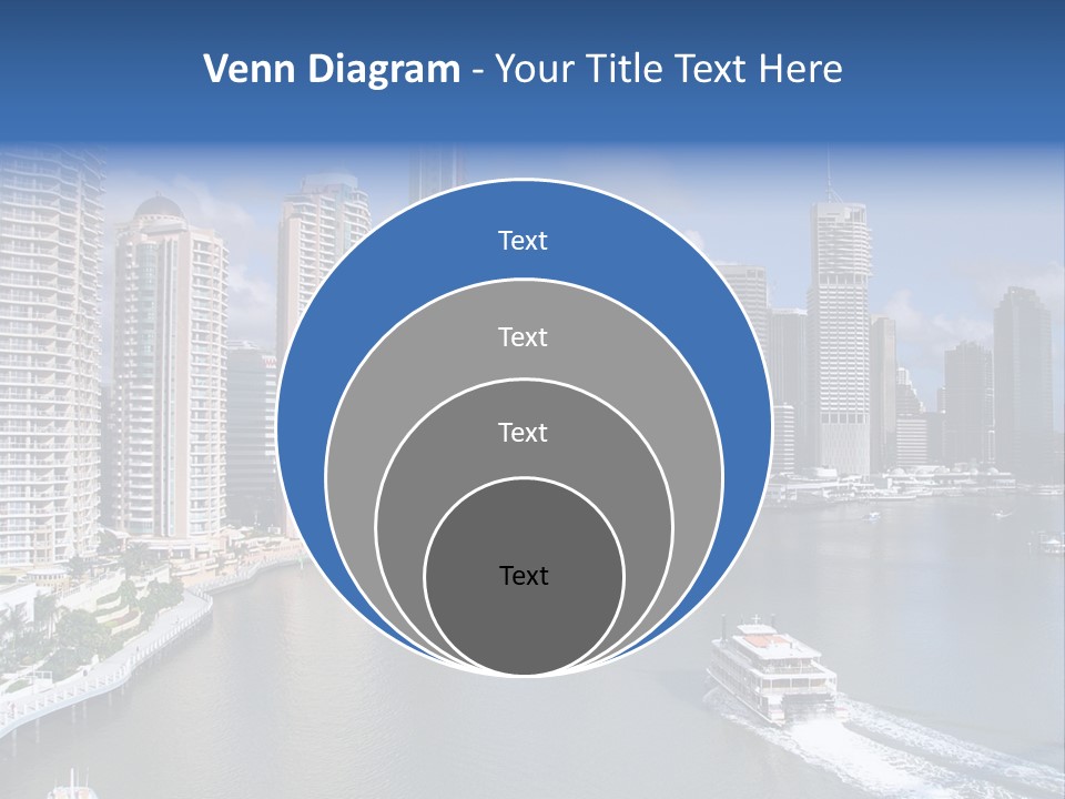 Queensland Capital City Brisbane In Australia, Cbd, Riverside PowerPoint Template