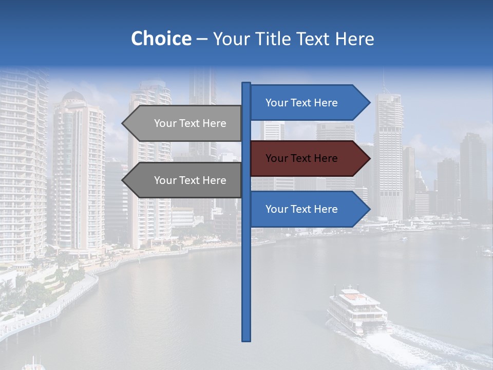 Queensland Capital City Brisbane In Australia, Cbd, Riverside PowerPoint Template