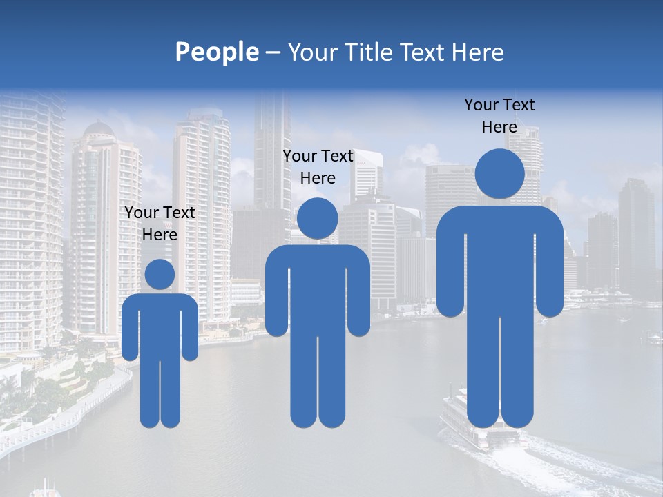 Queensland Capital City Brisbane In Australia, Cbd, Riverside PowerPoint Template