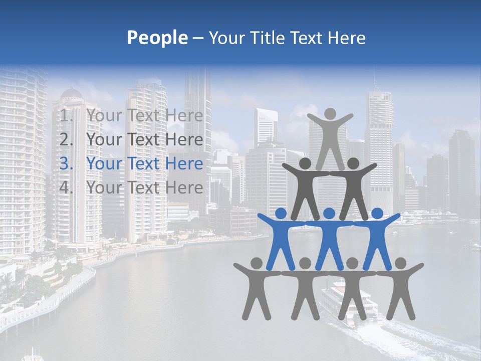 Queensland Capital City Brisbane In Australia, Cbd, Riverside PowerPoint Template