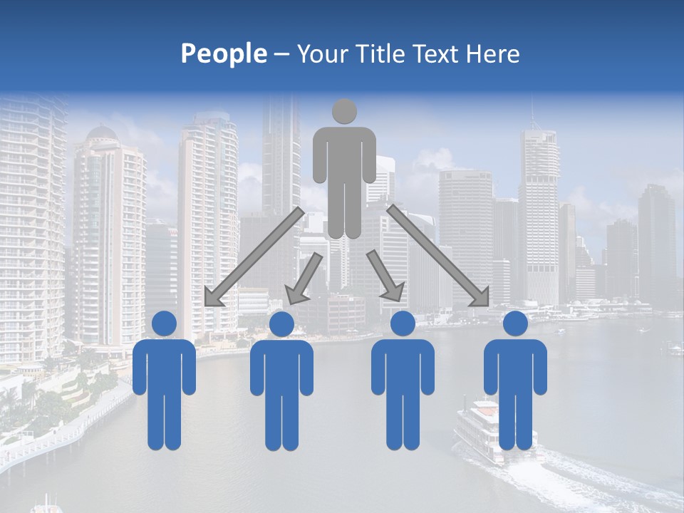 Queensland Capital City Brisbane In Australia, Cbd, Riverside PowerPoint Template