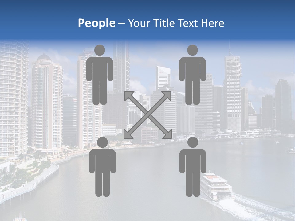 Queensland Capital City Brisbane In Australia, Cbd, Riverside PowerPoint Template