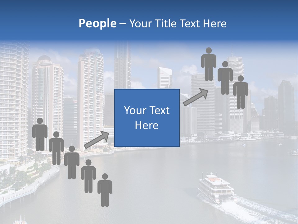 Queensland Capital City Brisbane In Australia, Cbd, Riverside PowerPoint Template
