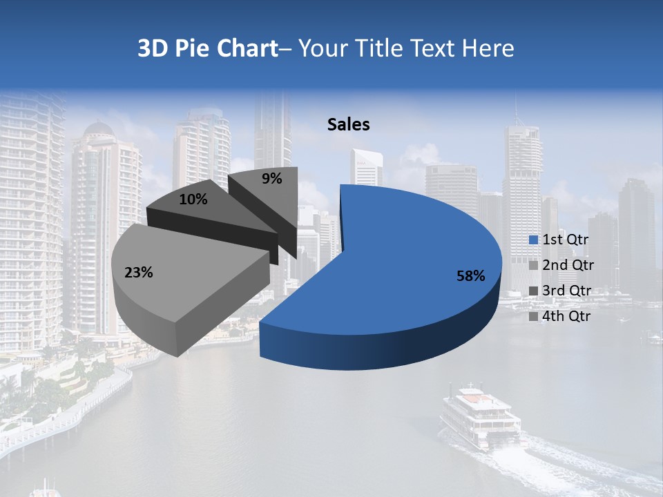 Queensland Capital City Brisbane In Australia, Cbd, Riverside PowerPoint Template