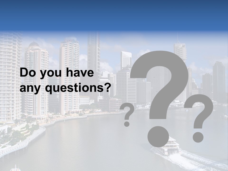 Queensland Capital City Brisbane In Australia, Cbd, Riverside PowerPoint Template