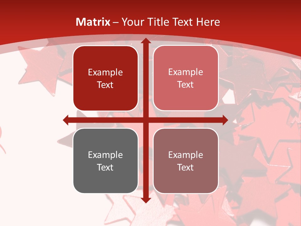 Celebration Stars On White Background PowerPoint Template