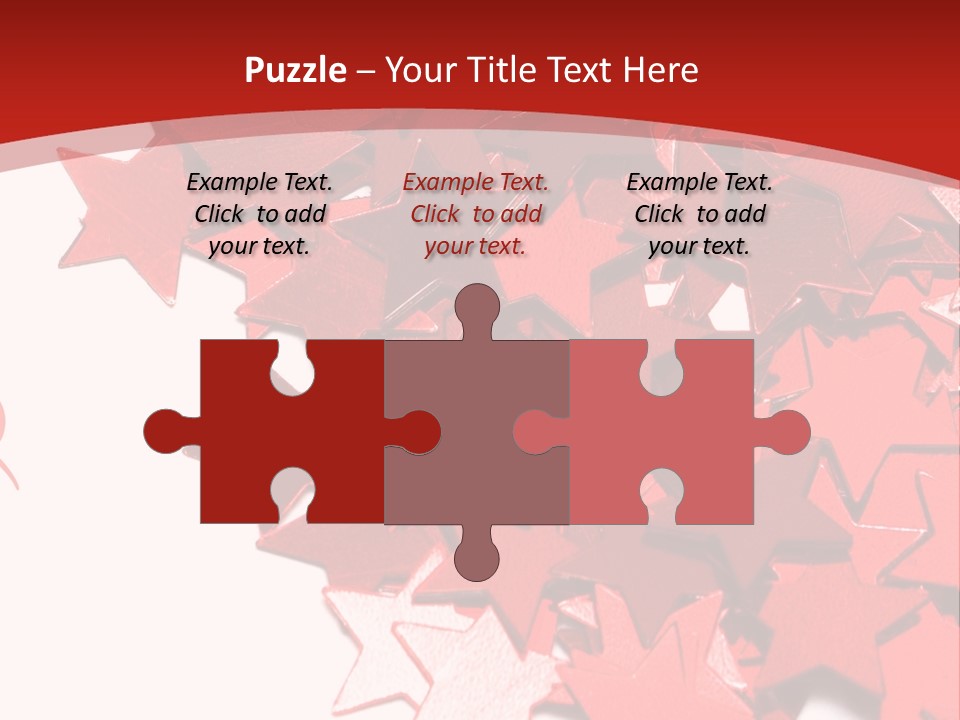 Celebration Stars On White Background PowerPoint Template