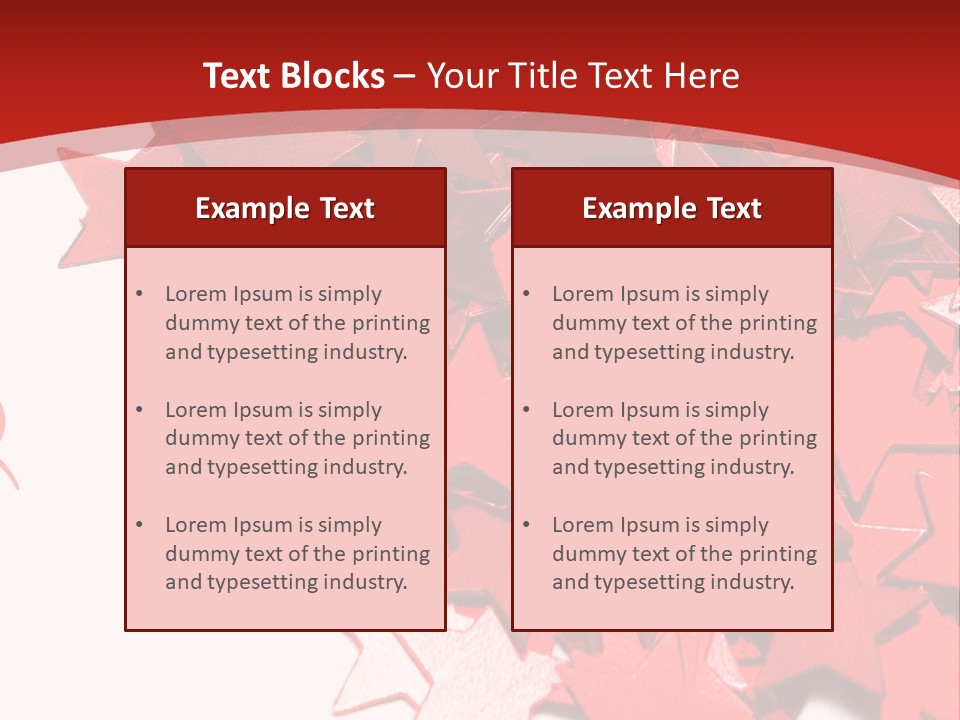 Celebration Stars On White Background PowerPoint Template