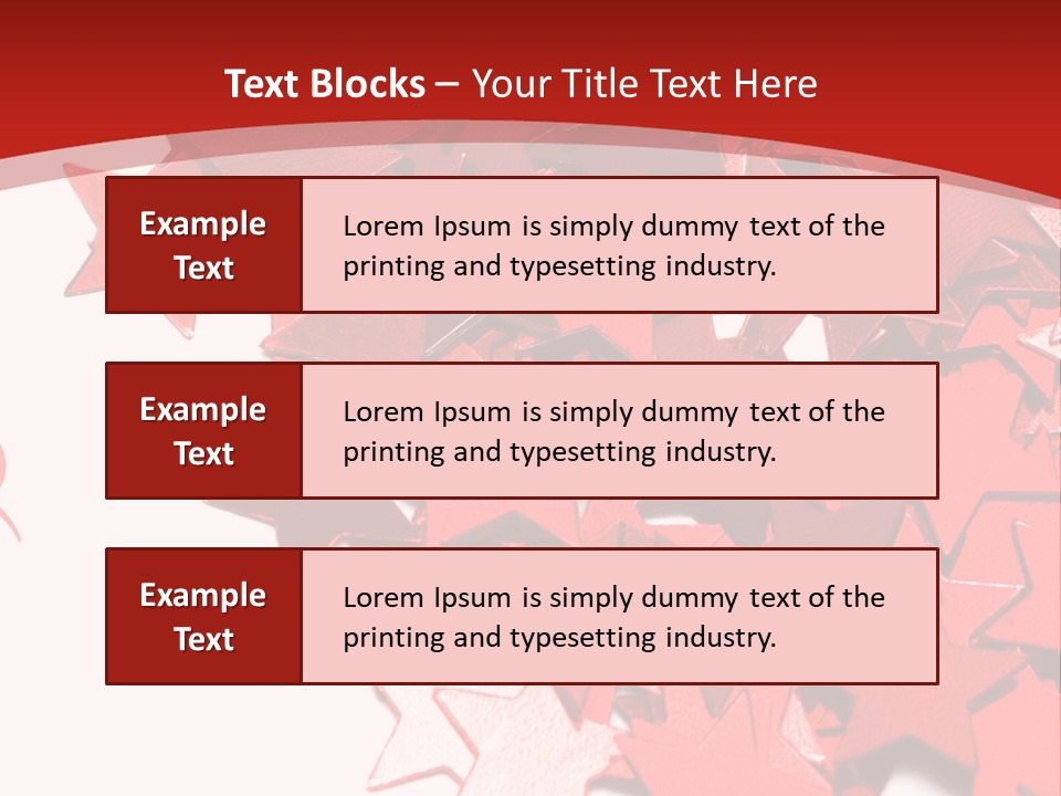 Celebration Stars On White Background PowerPoint Template