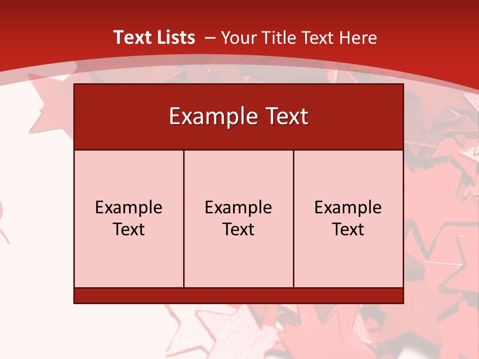 Celebration Stars On White Background PowerPoint Template