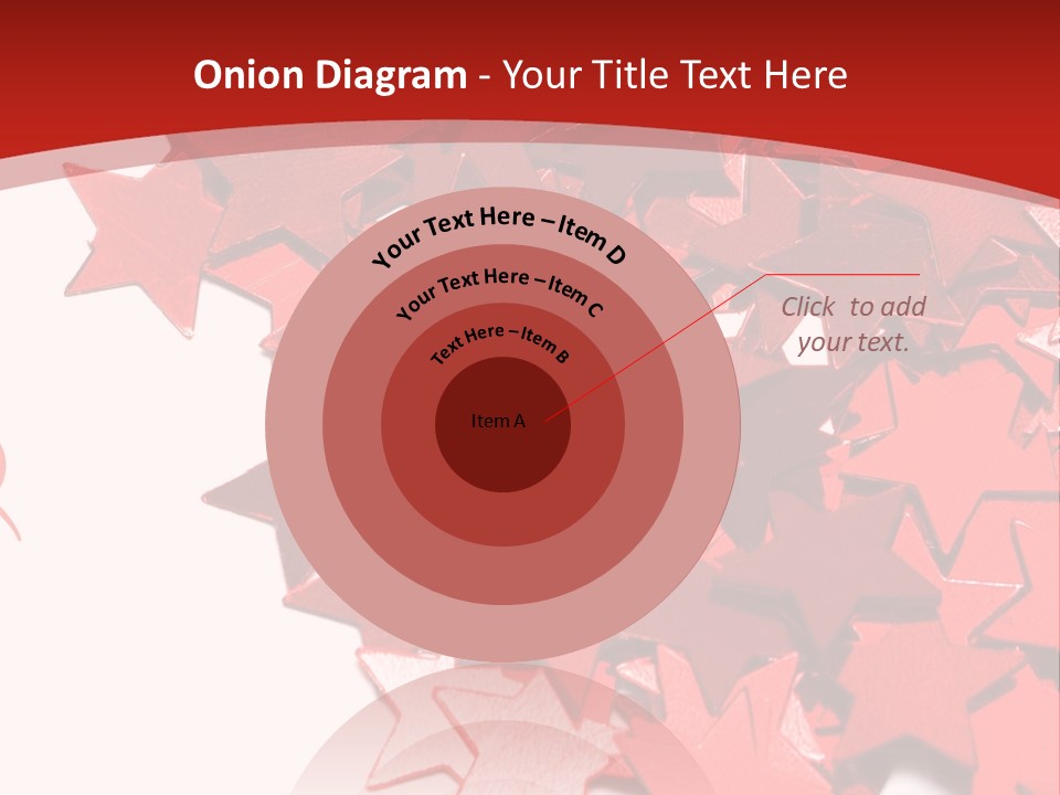 Celebration Stars On White Background PowerPoint Template